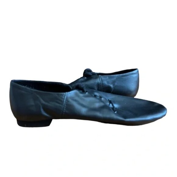 Real ABT Ballet Oxfords Dancer Shoes, Soft Leather, Lace-Up, Size 7, Black - Picture 2 of 7